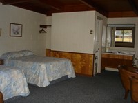 Front view of large 2 double bedroom